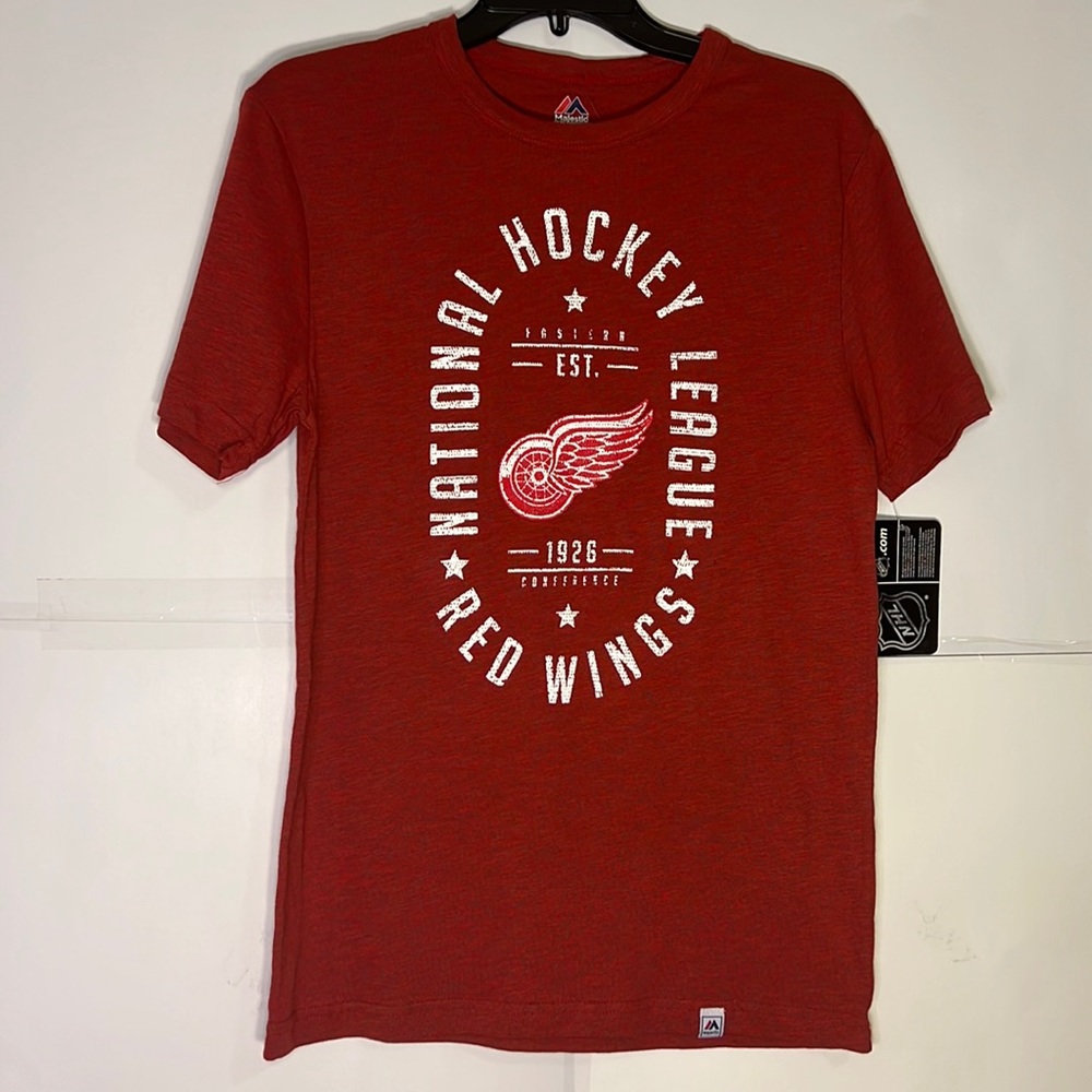 Men’s Majestic Detroit Red Wings Red Short Sleeve T Shirt
